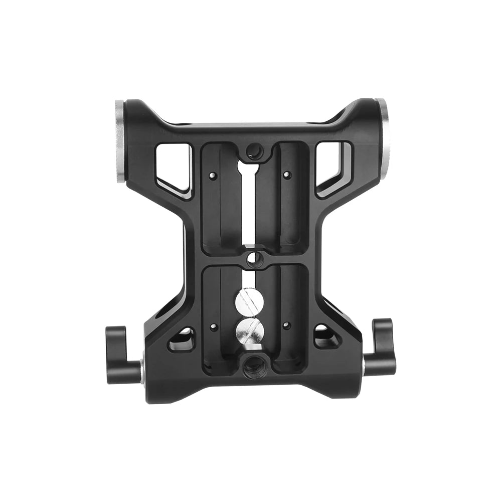 NICEYRIG Camera Baseplate with Rosette Mount 15mm Rod Base Plate Applicable for Sony FS5 FS7 FX9, RED DSMC2 KINEFINITY Cinema