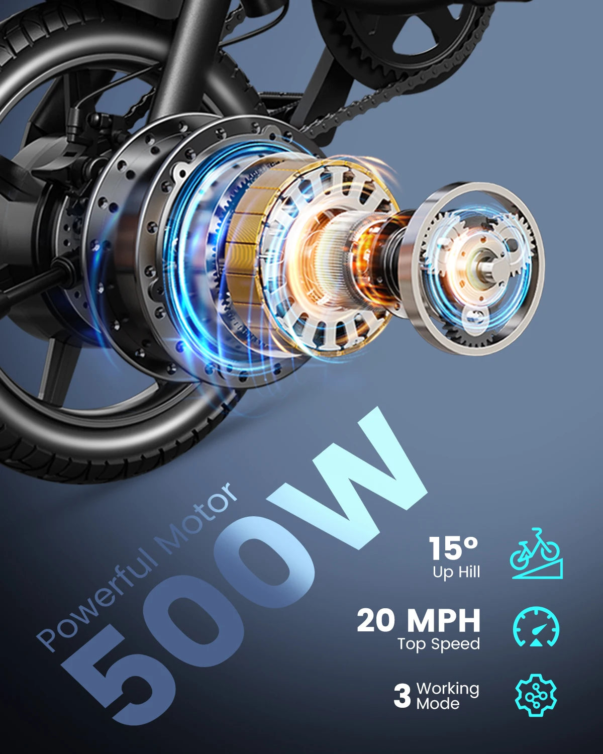 DYU D3F Electric Bicycle Peak 500W Motor 36V7.8AH Lithium Battery Electric Bike,20mph city E-bike UL2849