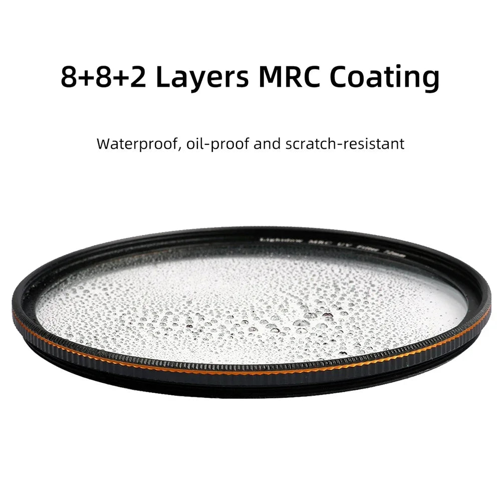 Lightdow ND2 ND4 ND8 Filter Neutral Density 3 in 1 Lens Kit 49 52 55 58 62 67 72 77 82mm for Canon Nikon Sony Camera Waterproof