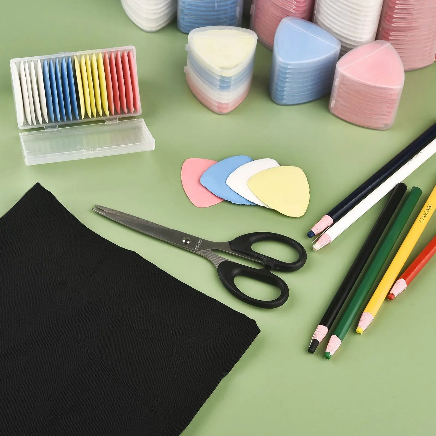 1/10/12/20/30pcs Box Erasable Fabric Chalk For Tailor Marking Clothing Patterns Patchwork Needlework Cut-Free Sewing 2030