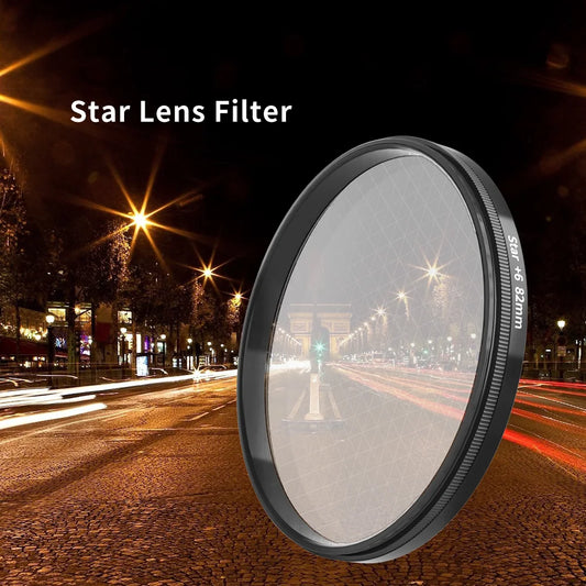 Lightdow New Six-Line High-Definition Short-Line Starlight Filter Suitable for Sizes 49 52 55 58 62 67 72 77 82mm ES US Shipping