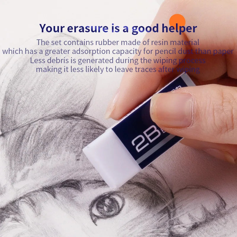 Deli Mechanical Pencil Set 2B 0.5mm, Precision Writing Tool with Refillable Leads for School, Office, and Creative Work