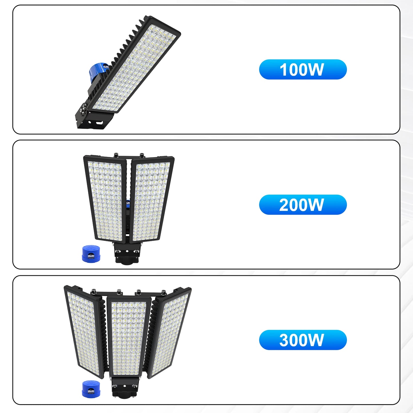 100W  Dusk to Dawn Parking Lot Light 14000LM Outdoor Lighting with Photocell Sensor, IP67 Waterproof Street Lights