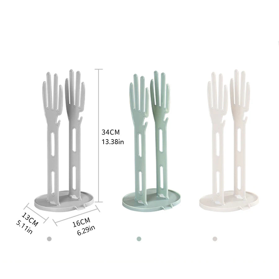 1PC Kitchen Glove Stand Holder Rubber Glover Dryer Rack Towel Holder Drain Countertop Storage Rack Kitchen Sink Accessories Tool