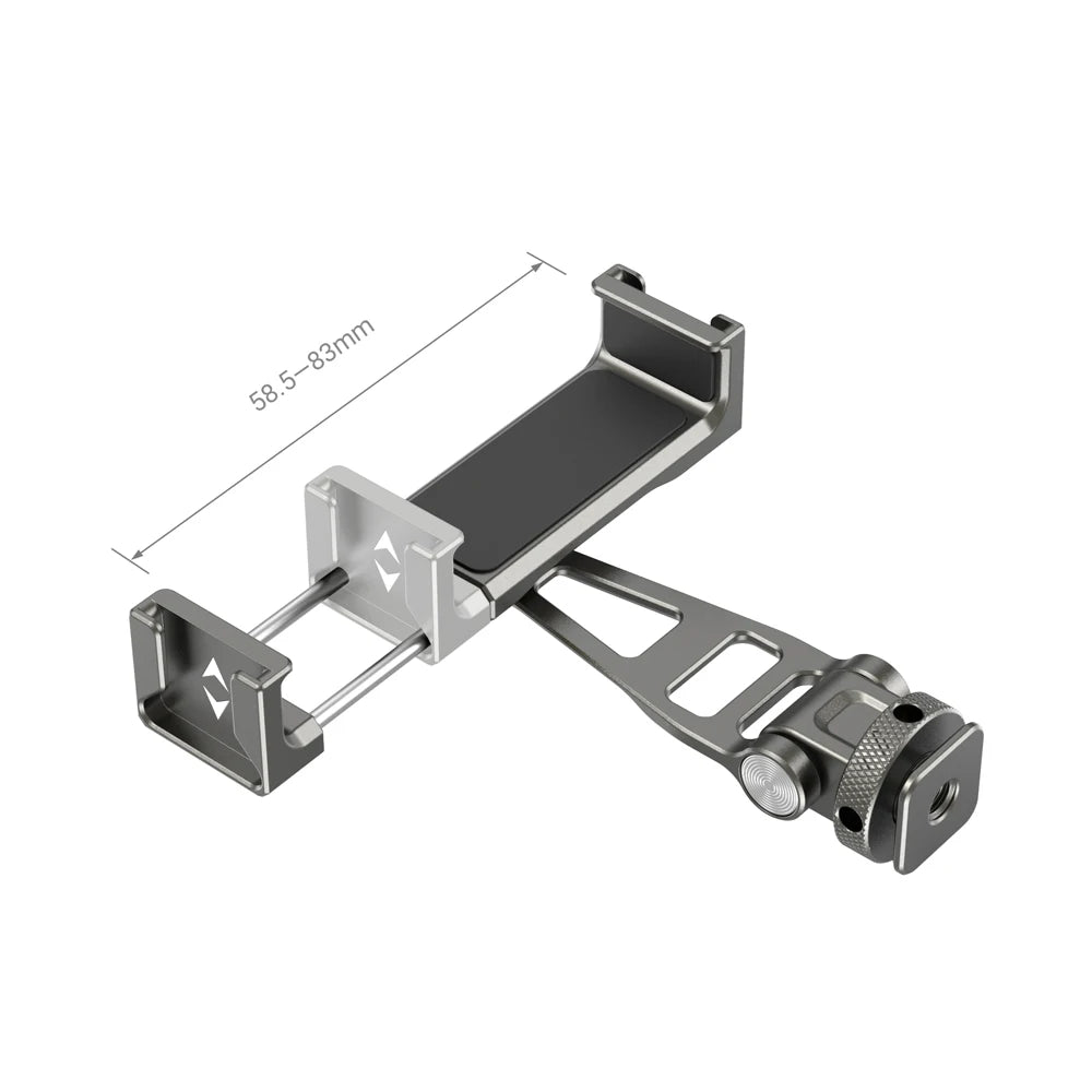 SmallRig Multifunctional Universal Metal Smartphone Holder with Cold Shoe Mount and 1/4"-20 Threaded Holes Portable 3559
