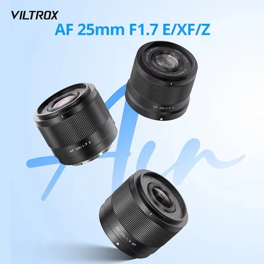 Viltrox AF 25mm F1.7 APS-C Mirrorless Camera Auto Lens for Sony E Nikon Z Z30 Z50 Fujifilm XF X-T4 Fujifilm XF X-T30ii X-Pro3