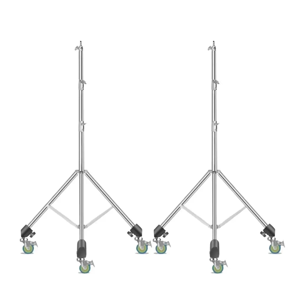 SH Extendable Tripod 190cm With 1/4 Screw&Wheels Bluetooth Remote For DSLR Camera Smartphone Fill Light Microphone Tripod
