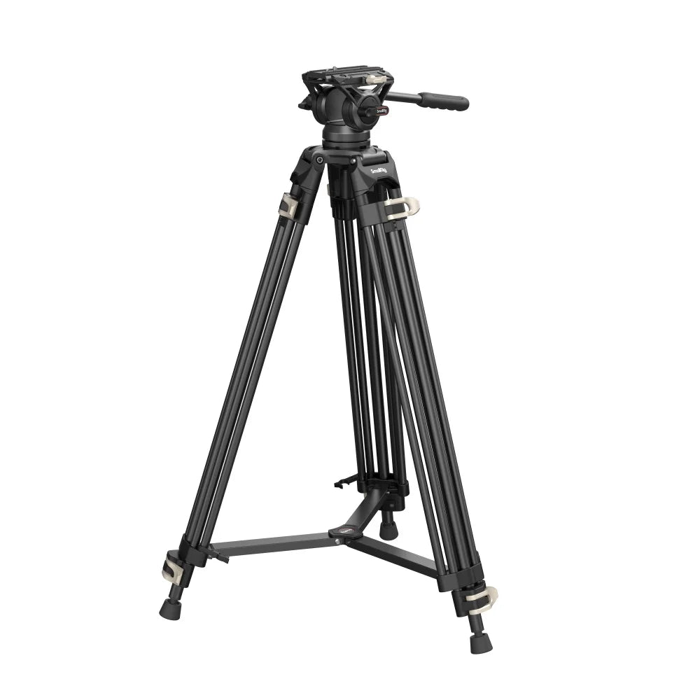 SmallRig Video Tripod System, 73" Heavy Duty Tripod with 360 Degree Fluid Head and Quick Release Plate for DSLR Cameras 3751