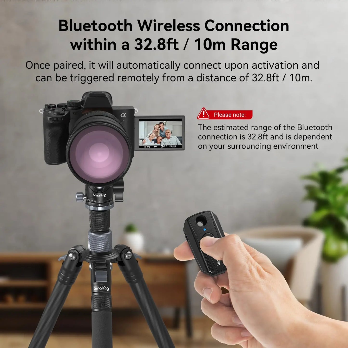 SmallRig Wireless Remote Controller for Sony / for Canon / for Nikon Cameras 10 m Remote Control 3902