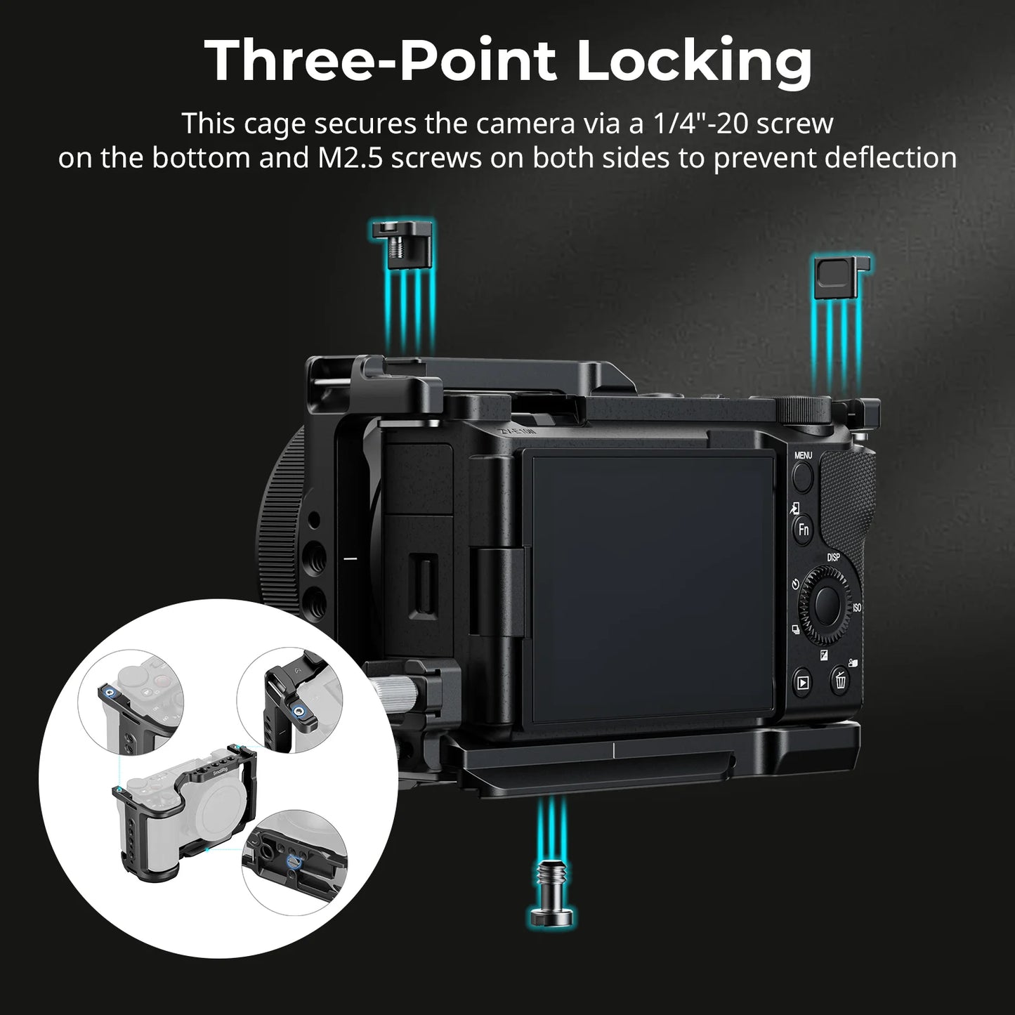 SmallRig Cage Kit for Sony ZV-E10 II with Arca-Swiss Quick Release Plate for DJI RS 2 / RSC 2 / RS 3 / RS 3 Pro, Tripod 4867