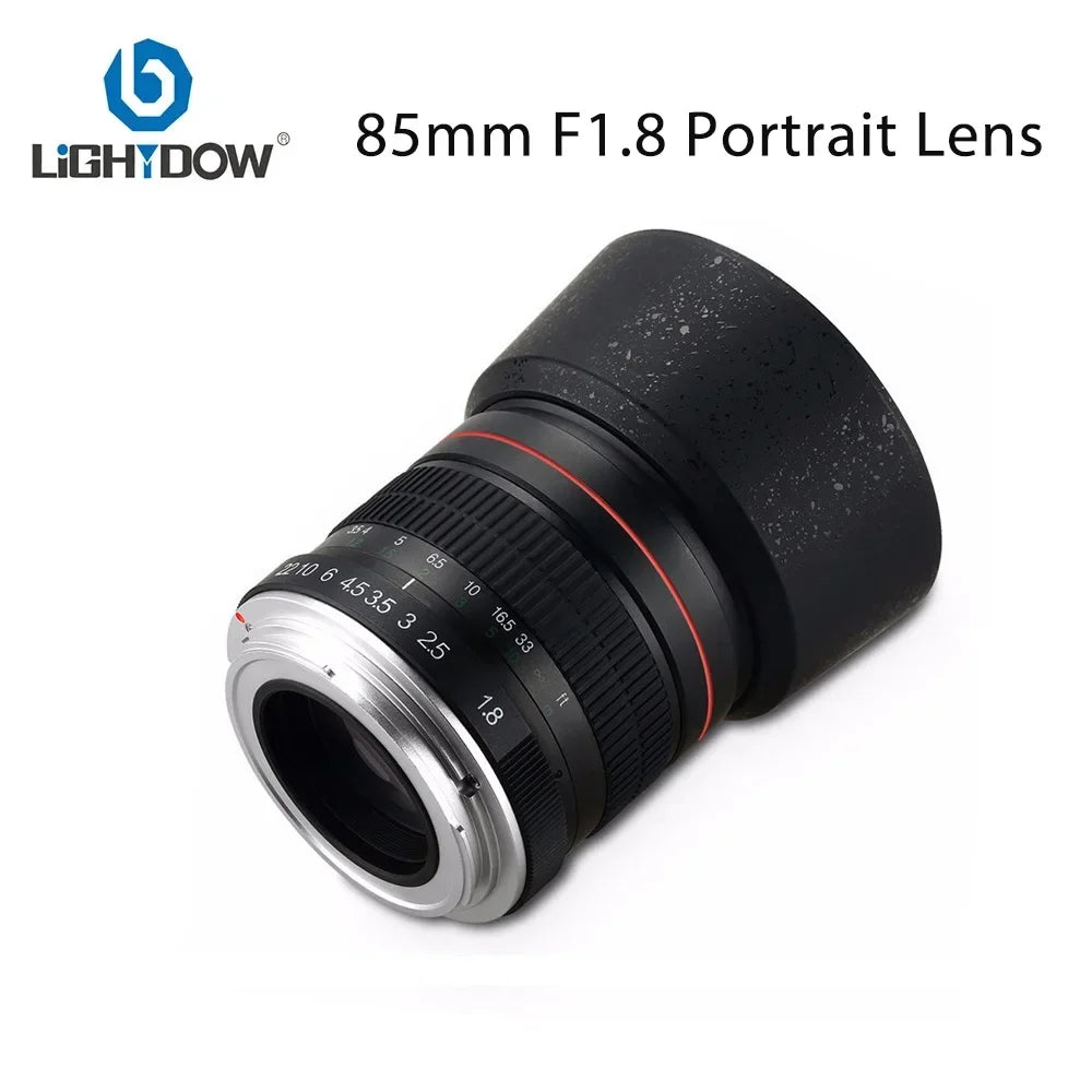 Lightdow Full Frame 85mm F1.8 Manual Focus Portrait Lens for Canon Sony Nikon DSLR Camera RU USA ES Overseas Warehouse Delivery