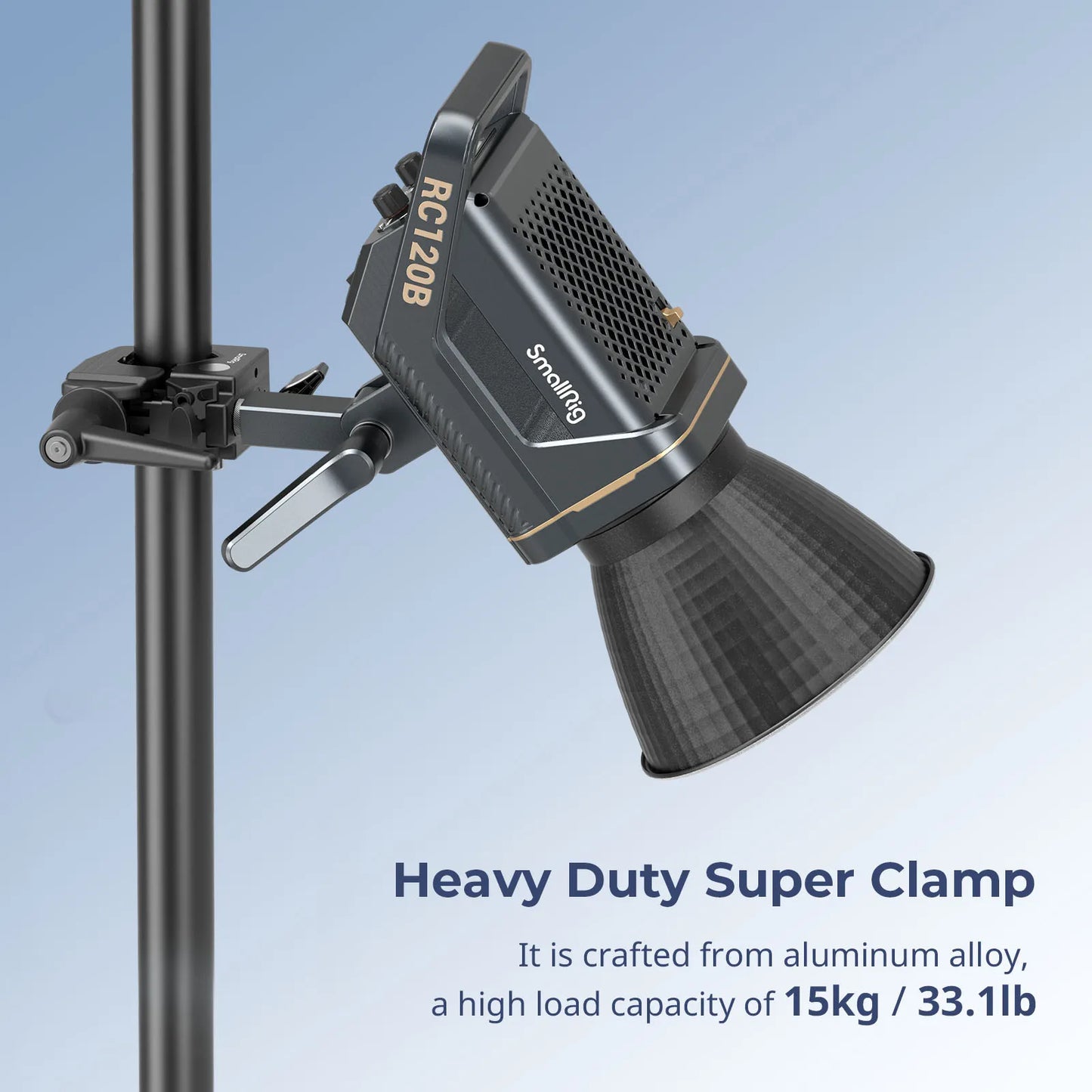 SmallRig Super Clamp Support Kit Aluminum Alloy Load 15kg with 1/4"-20 Top Screw for Cameras Microphones Monitors Video Lights