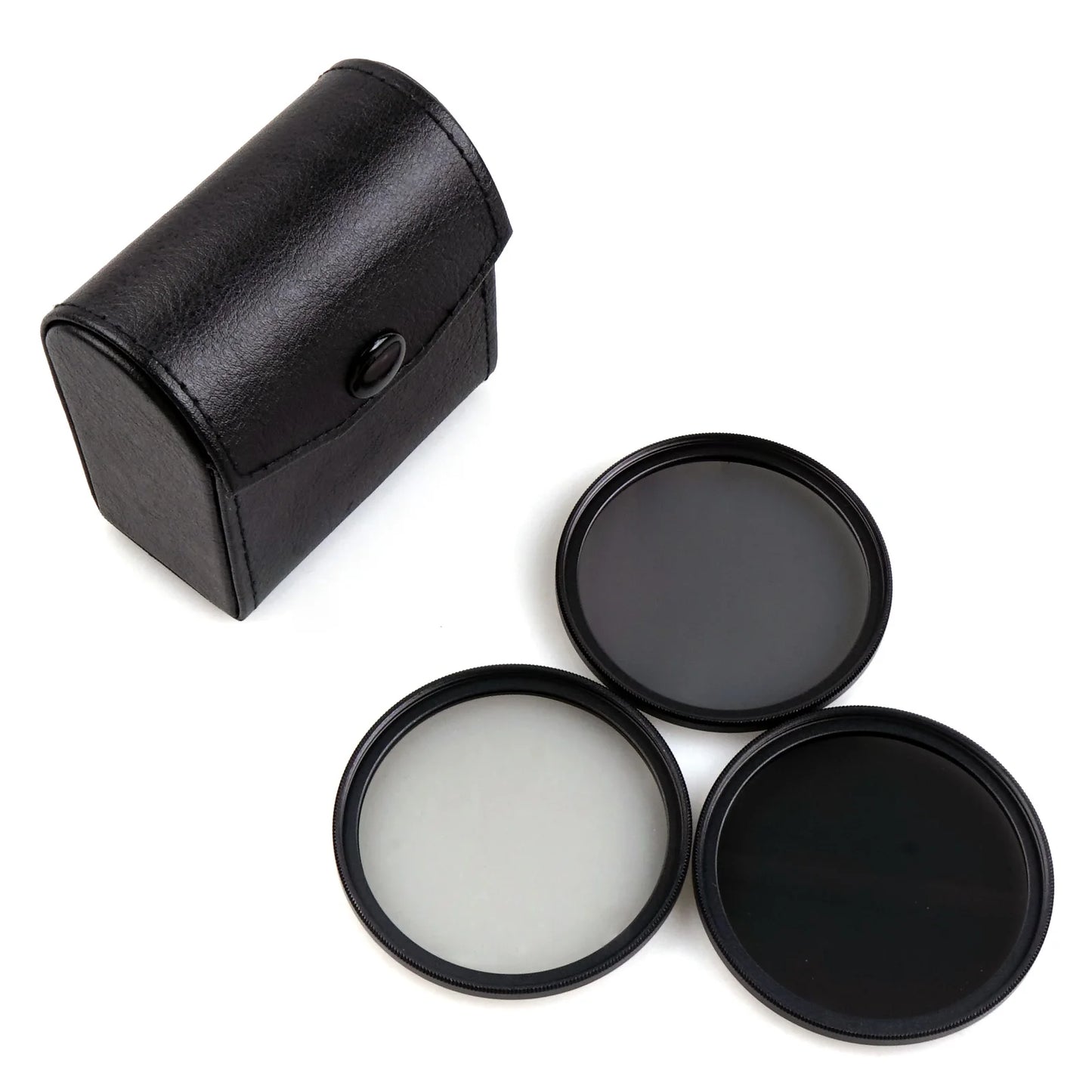Lightdow ND2 ND4 ND8 Filter Neutral Density 3 in 1 Lens Kit 49 52 55 58 62 67 72 77 82mm for Canon Nikon Sony Camera Waterproof