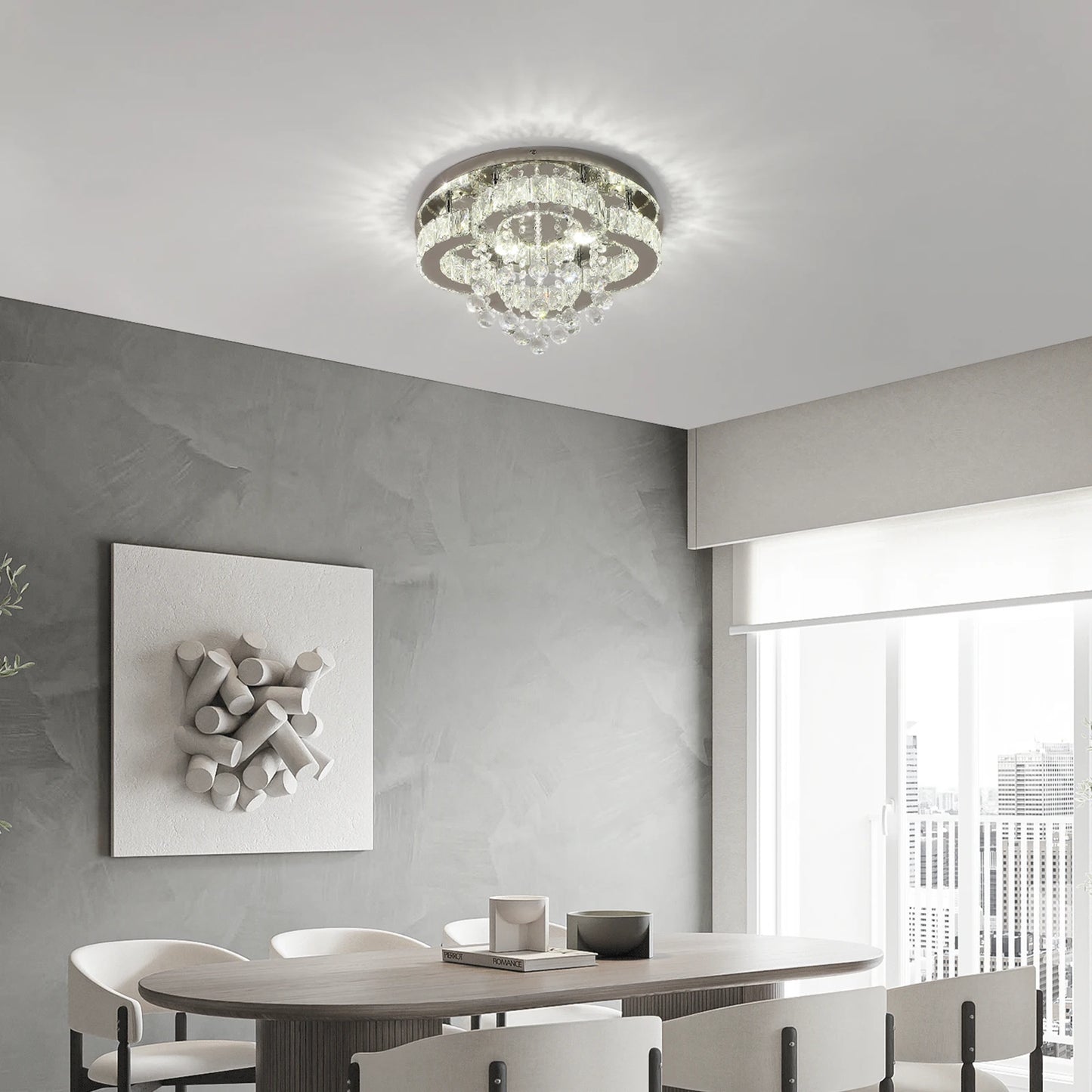 VETRULUS Crystal Chandelier Luxury Pendant Ceiling Lamp Living Room Bedroom Decorative Led Light Lighting Fixture Modern Home