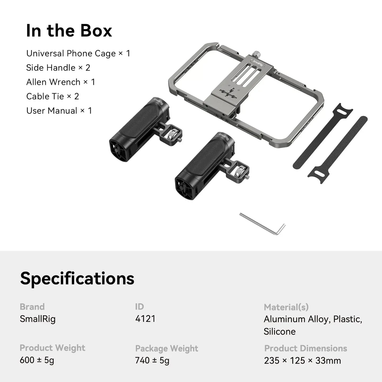 SmallRig Universal Phone Cage Smartphone Video Rig Kit with Handles, Handheld Filmmaking Vlogging Case for iPhone 17 Pro/Pro Max