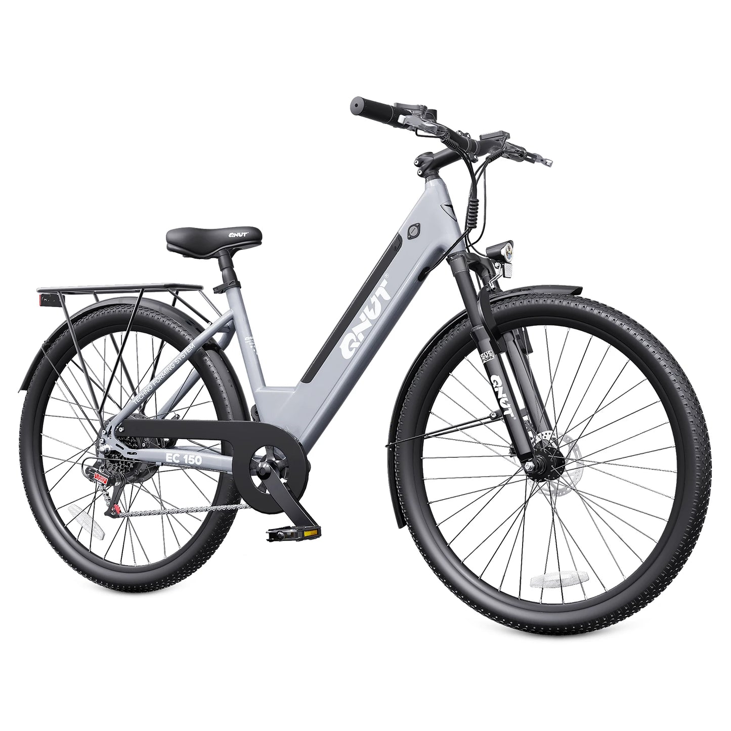 1000W Urban Ebike, 26" Comfort Step-Through Electric City Bike, 48V 10.4ah Removable Battery, Soft Seat, Perfect For Seniors