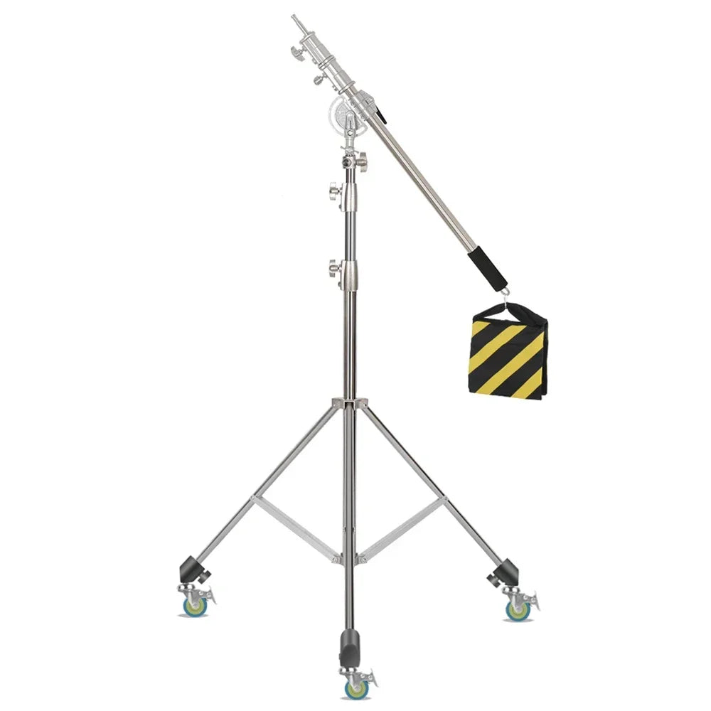 Super Stable Stainless Steel Big Tripod 2.8M Foldable Lighting Stand Tripod Photography For Fill Spot Light Softbox Photo Studio