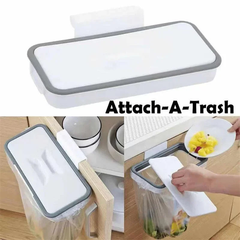 Trash Garbage Hanging Bag Hanger Durable Rubbish Holder Kitchen Support Cabinet Stand Trash Rack Storage Hanger Organizer
