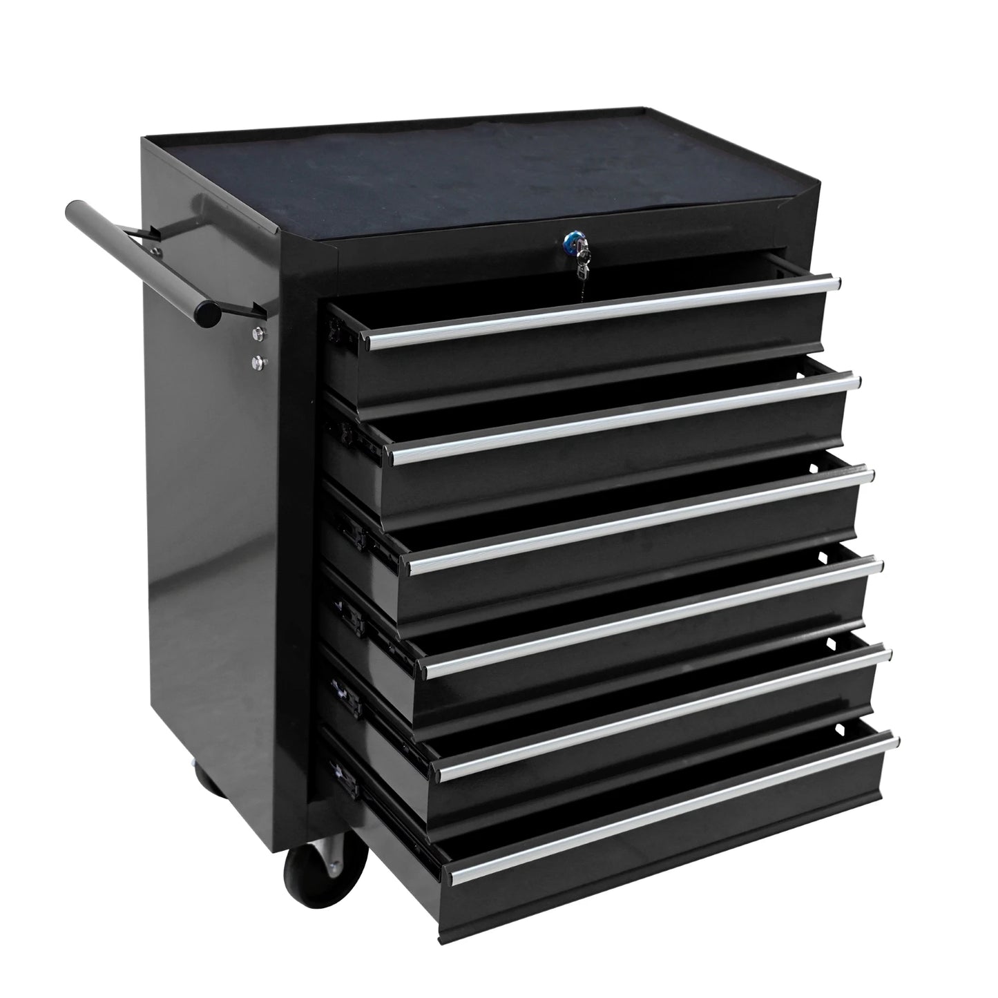 Rolling Metal Tool Chest with 6 Drawers, 20" 6-Drawer Tool Chest Cabinet with Ball Bearing Drawer Slides, Steel Tool Storage Box