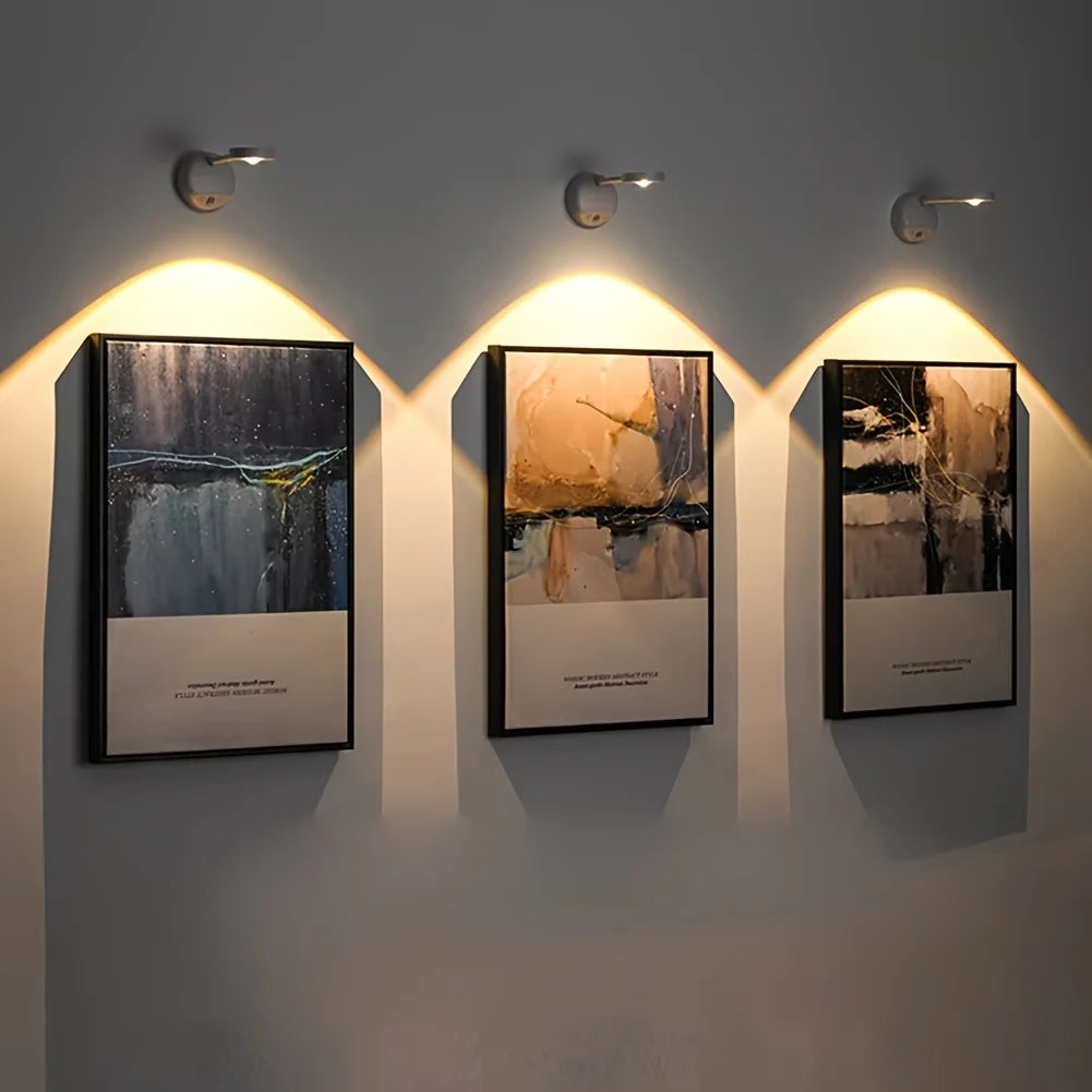 1/4/10 Mini Led Night Light, Self Adhesive Push Light Stairs Hallway Closet Kitchen Bedroom, Cabinets, Counters, Hallway