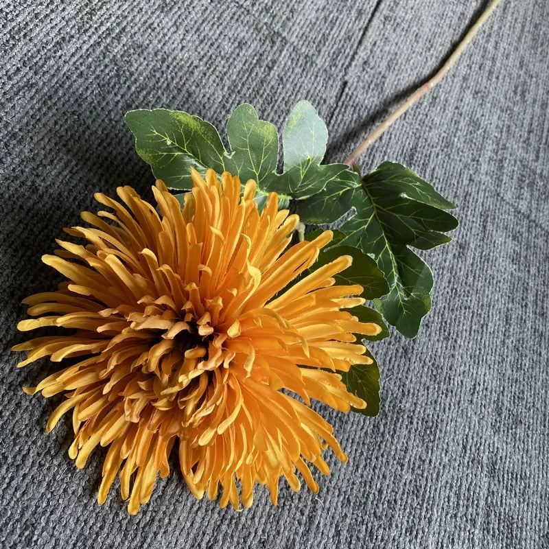 73cm Single Branch Dragon Claw Chrysanthemum Artificial Silk Flowers Home Interior Decor Wedding Floral Arrangement Materials