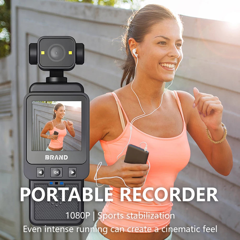 1080P WiFi Travel Bicycle Driver Recorder Mini Sports Cam Body Camera for Motorcycle and Vlogging