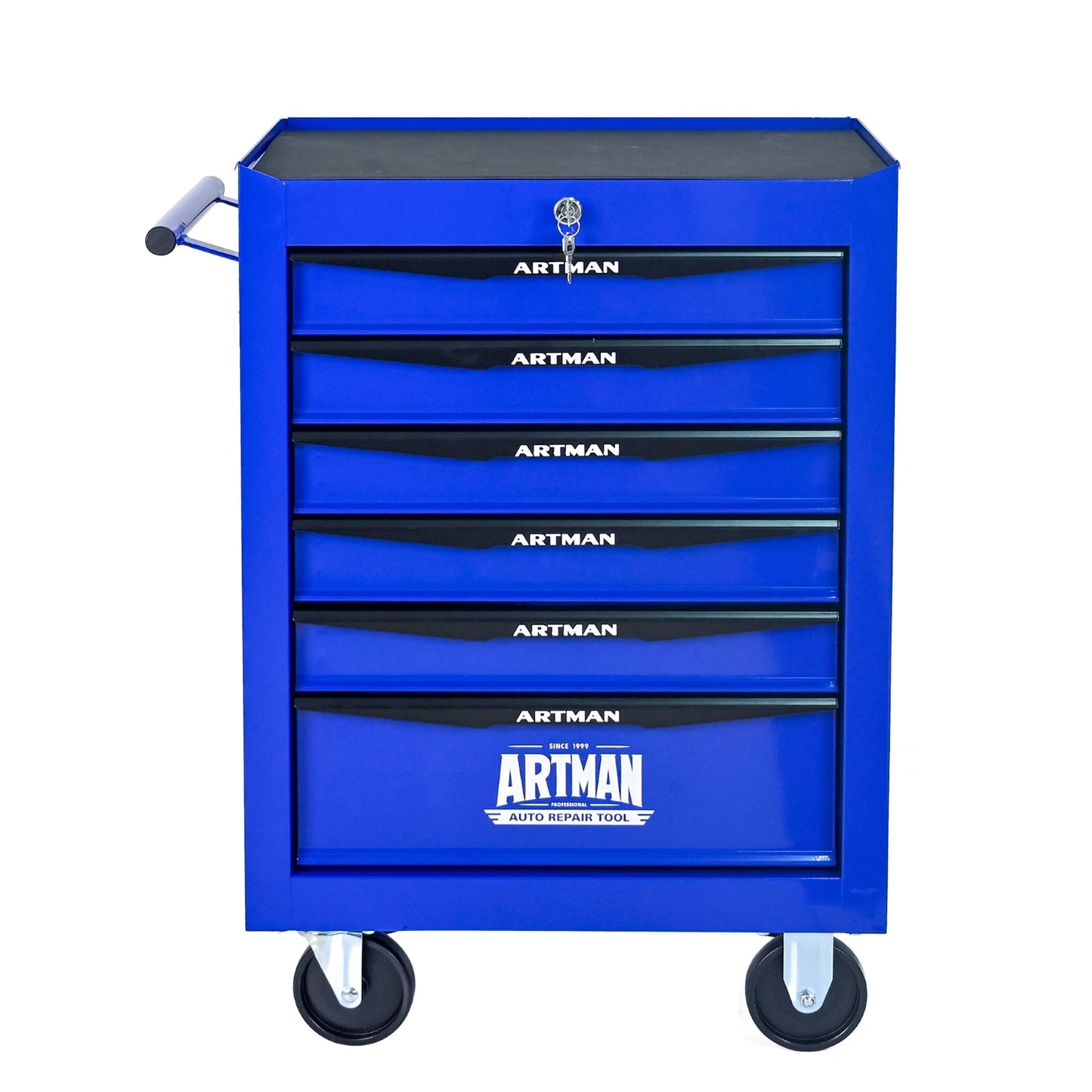 Rolling Metal Tool Chest with 6 Drawers, 20" 6-Drawer Tool Chest Cabinet with Ball Bearing Drawer Slides, Steel Tool Storage Box