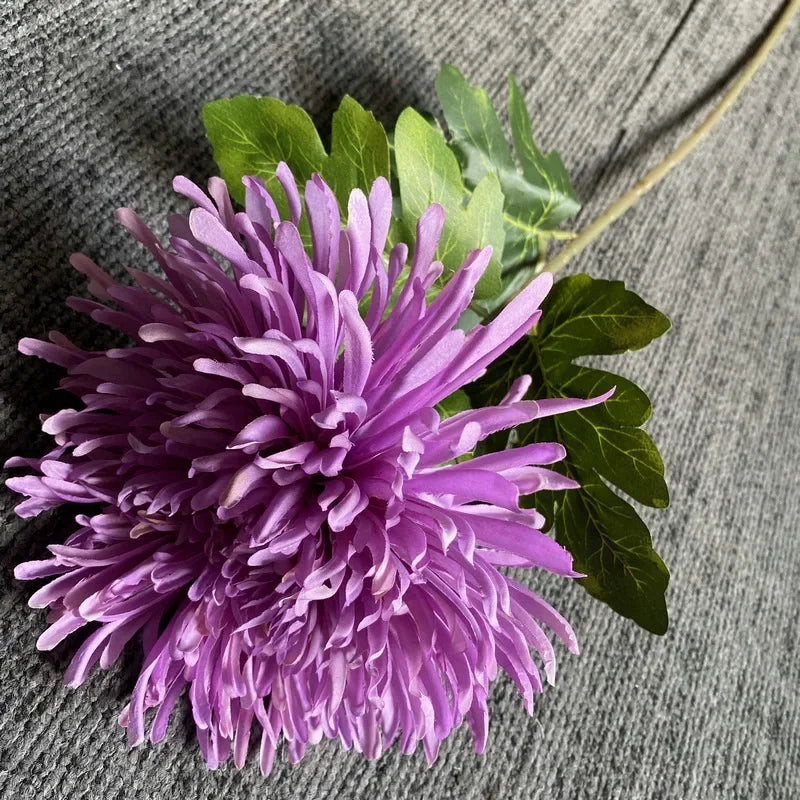 73cm Single Branch Dragon Claw Chrysanthemum Artificial Silk Flowers Home Interior Decor Wedding Floral Arrangement Materials