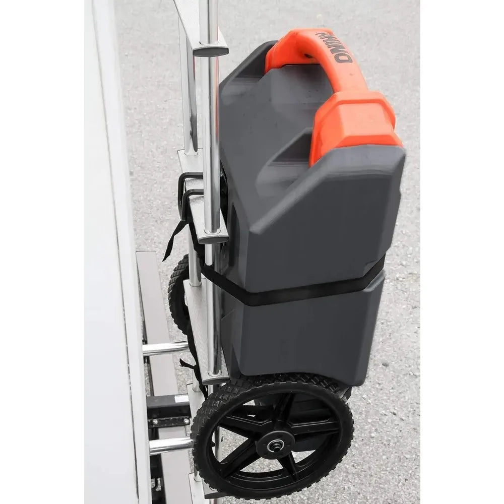 NEW Rhino 36-Gallon Camper / RV Portable Waste Tank - Features Large Heavy-Duty No-Flat Wheels & Built-In Gate Valve