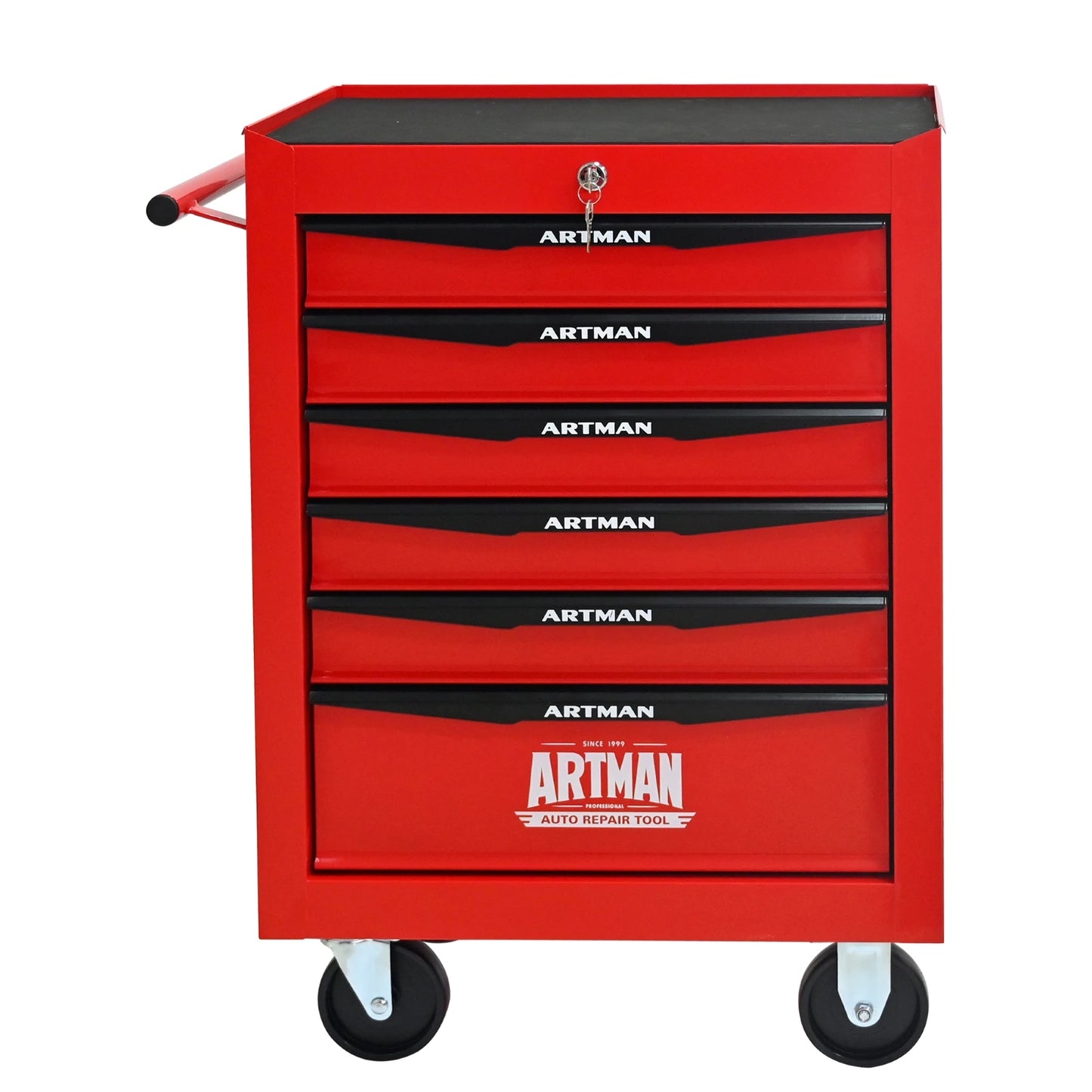 Rolling Metal Tool Chest with 6 Drawers, 20" 6-Drawer Tool Chest Cabinet with Ball Bearing Drawer Slides, Steel Tool Storage Box