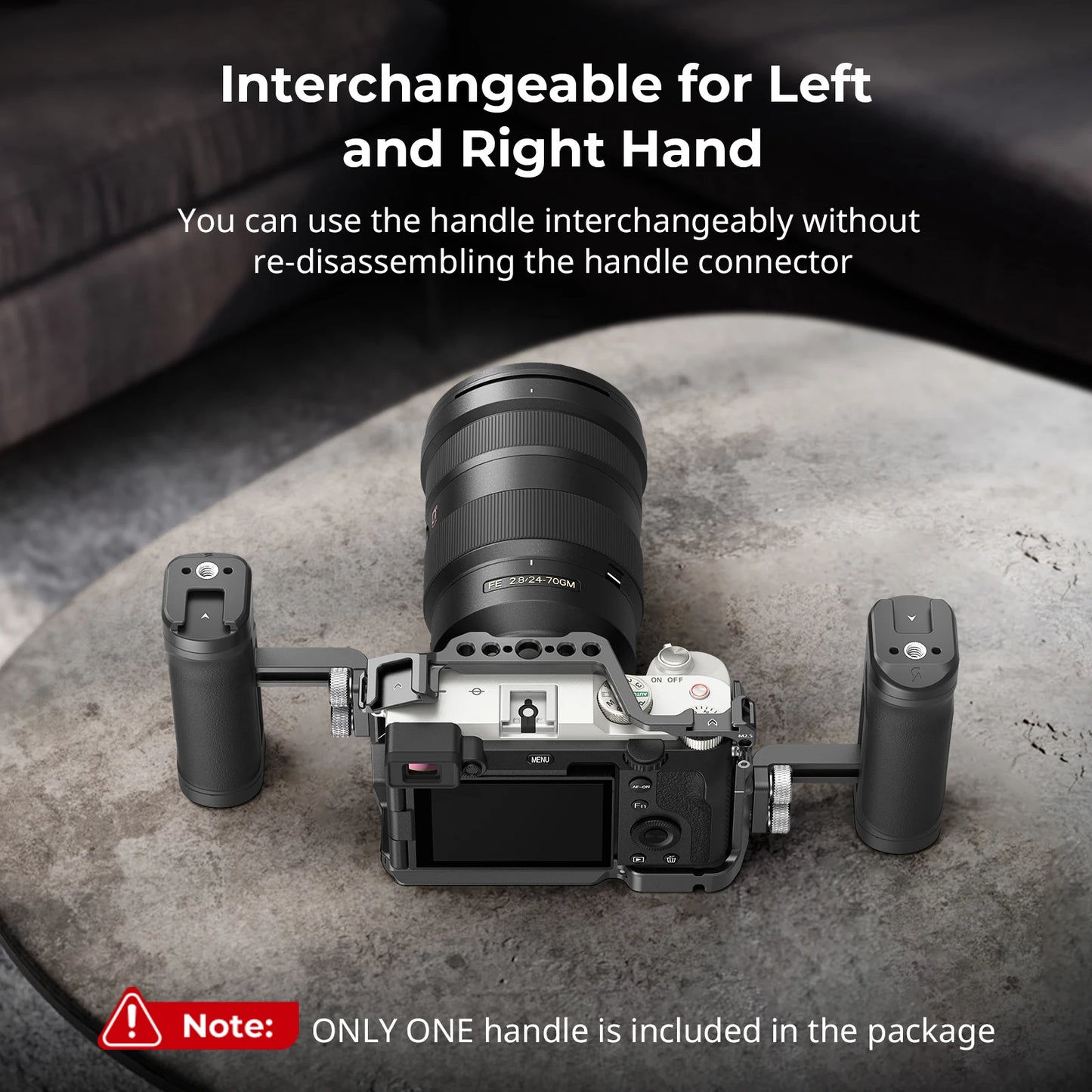 SmallRig Lightweight mini Side Handle,Special for Cameras Mobile Shooting ,Broad Compatibility, only 116g Can Load 5kg 4755
