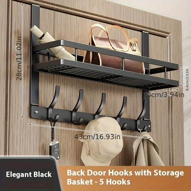 Multifunctional Metal Over-the-Door Storage Rack Easy Install For Kitchen Bathroom Bedroom Xmas Gift | 24-hour Shipping