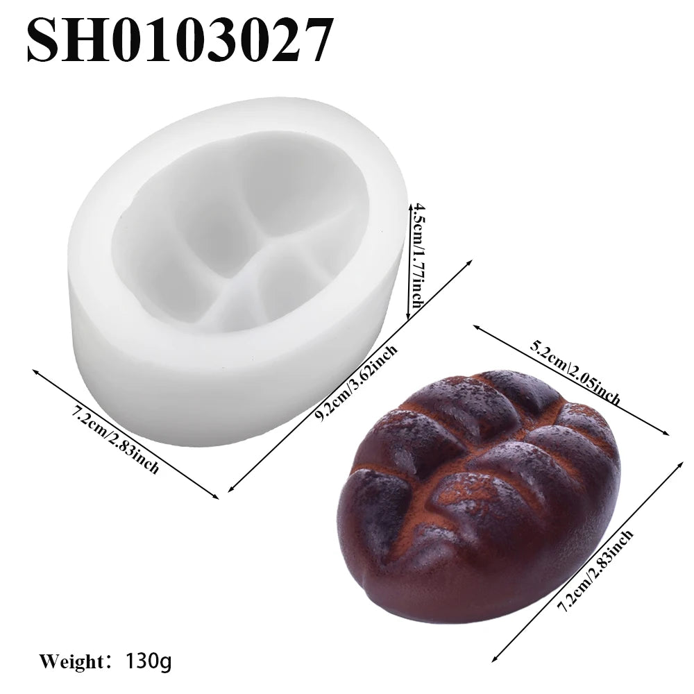 Single-Cell Peanuts Pecan Pistachios or Coffee Beans Design Silicone Chocolate Mold Mousse Cake Mold Dessert Baking Tools