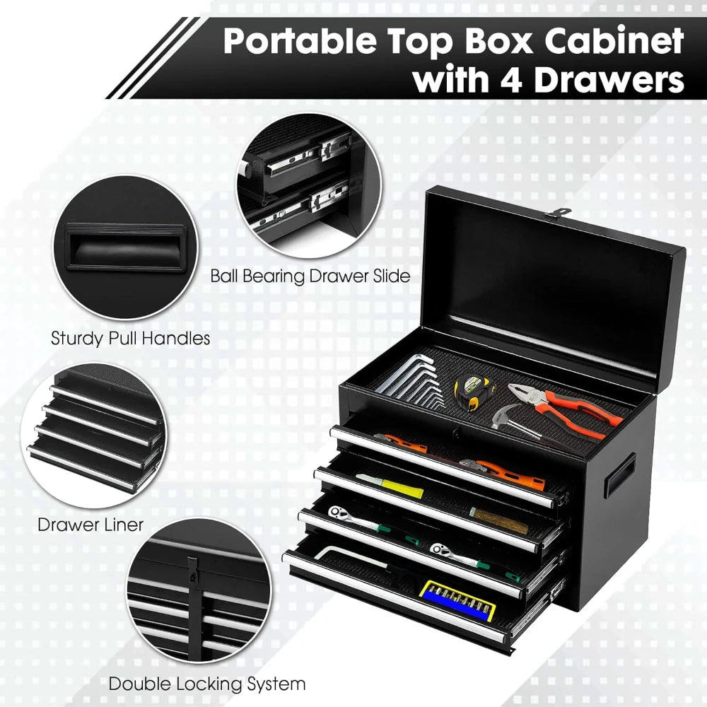 5-Drawer Rolling Tool Chest with Wheels,