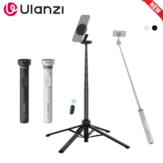 Ulanzi MT85 Selfie Stick for Smartphone Phone Tripod Stand 1.5M With Bluetooth Controller 10M Wireless Magsafe Quadruped